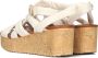 Bruin Tinten 722029 Sandalen Met Sleehak Dames Beige - Thumbnail 3