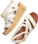 Bruin Tinten 722029 Sandalen Met Sleehak Dames Beige - Thumbnail 5