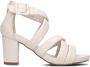 Bruin Tinten S6598 Sandalen Dames Beige - Thumbnail 2