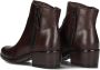 Omoda Badia Enkellaarsjes Enkelboots met rits Dames Bruin - Thumbnail 3