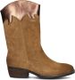 Omoda Charli Cowboylaarzen Western Laarzen Meisjes Kids Cognac - Thumbnail 2