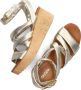 Omoda 722029 Sandalen Met Sleehak Dames Goud - Thumbnail 5