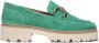 Chain Detail Bee Bold Loafers Instappers Dames Groen - Thumbnail 2