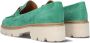Chain Detail Bee Bold Loafers Instappers Dames Groen - Thumbnail 3