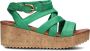 Omoda 722029 Sandalen Met Sleehak Dames Groen - Thumbnail 2