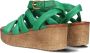 Omoda 722029 Sandalen Met Sleehak Dames Groen - Thumbnail 3