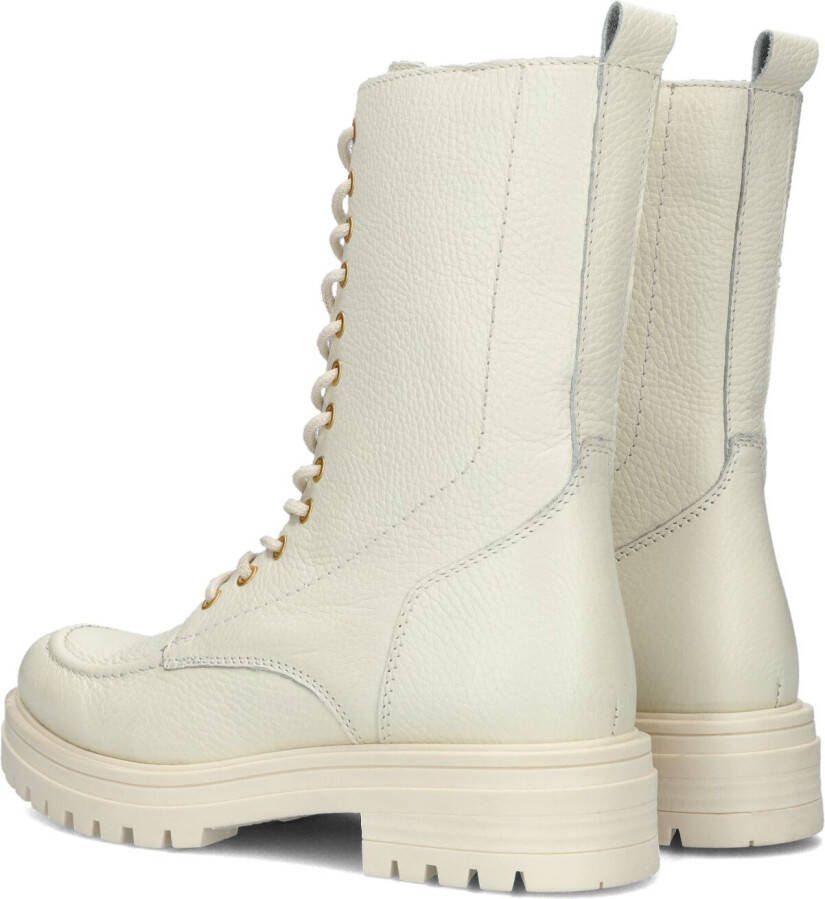 Omoda Lpmonk 08 Veterboots Laarzen Met Veters Dames Wit - Schoenen.nl