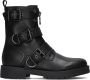 Omoda Lein-028 Biker boots Dames Zwart - Thumbnail 1