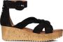 Omoda 722028 Sandalen Met Sleehak Dames Zwart - Thumbnail 2