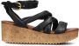 Omoda 722029 Sandalen Met Sleehak Dames Zwart - Thumbnail 2