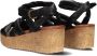 Omoda 722029 Sandalen Met Sleehak Dames Zwart - Thumbnail 3