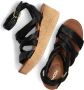 Omoda 722029 Sandalen Met Sleehak Dames Zwart - Thumbnail 5