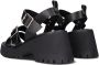 Omoda 7558 Sandalen Dames Zwart - Thumbnail 3