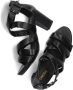 Omoda S6598 Sandalen Dames Zwart - Thumbnail 5