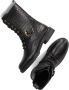 Omoda Lpdungaball-38 Veterboots Laarzen Met Veters Dames Zwart - Thumbnail 4