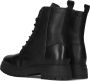 Omoda Lpluna-27 Veterboots Laarzen Met Veters Dames Zwart - Thumbnail 2