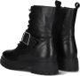 Omoda Luna-42 Veterboots Laarzen Met Veters Dames Zwart - Thumbnail 3