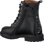 Omoda Om120554 Veterboots Laarzen Met Veters Meisjes Zwart - Thumbnail 3