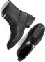 Omoda Tirza-26 Veterboots Laarzen Met Veters Dames Zwart - Thumbnail 4