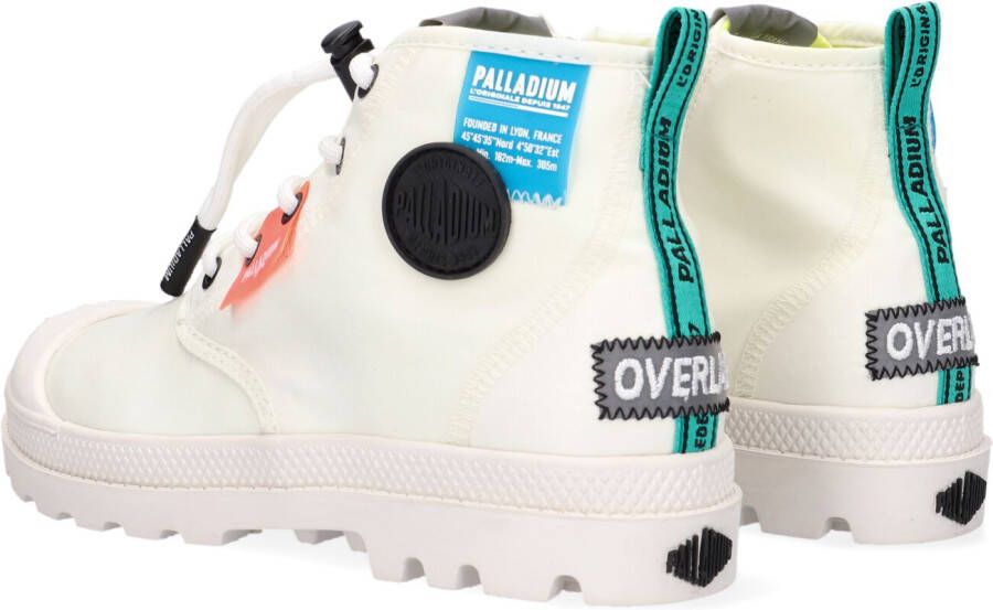 Palladium Witte Hoge Sneaker Overlab Neon Pampa K