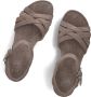 Panama Jack Vera Sandalen Met Sleehak Dames Taupe - Thumbnail 9