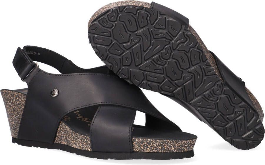 Panama Jack Zwarte Sandalen Valeska Basics B2