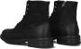 Pantofola D'Oro Zwarte Leren Hoge Veterschoenen Black Heren - Thumbnail 4