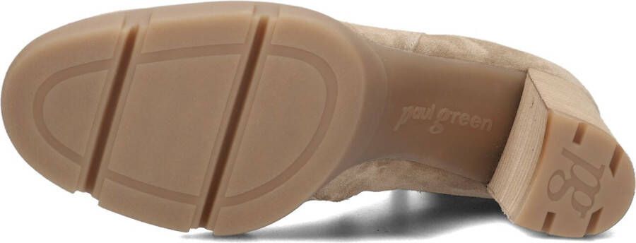 Paul Green Beige Enkellaarsjes 9033