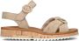 Paul Green 6059 Volwassenen Platte sandalen Wit beige - Thumbnail 5