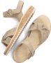 Paul Green Beige Sandaal Velours Leer Platte Rubberen Zool Beige Dames - Thumbnail 7