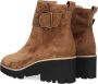 Paul Green Bruin Tinten 9763 Enkellaarsjes Enkelboots met rits Dames Cognac - Thumbnail 4