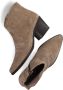 Paul Green 8110 Enkellaarsjes Enkelboots met rits Dames Taupe - Thumbnail 5