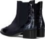 Pertini Chelsea boots Dames Laarzen Damesschoenen Suède Crocoprint 30961 croco sue Blauw - Thumbnail 2