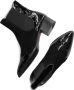 Pertini Chelsea boots Dames Laarzen Damesschoenen Suède Crocoprint 30961 croco sue Zwart - Thumbnail 6