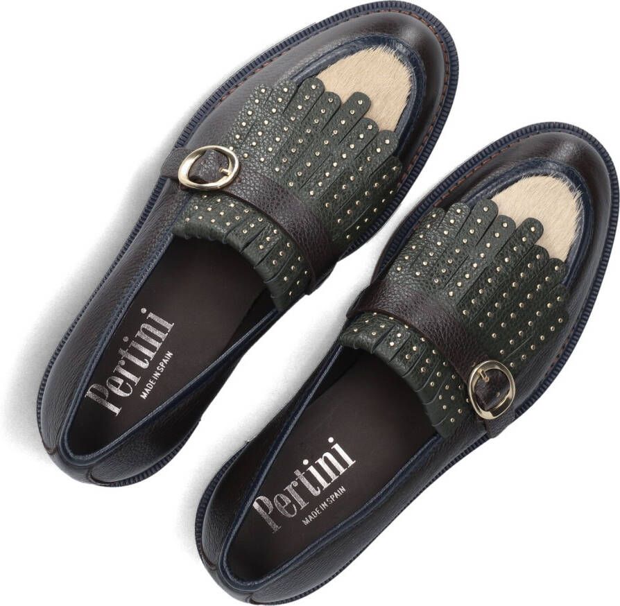 PERTINI Zwarte Loafers 33104