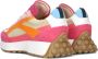 Piedi Nudi Sneakers Dames Lage sneakers Damesschoenen Leer 2691-01.11PN Fuchsia - Thumbnail 7