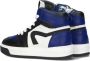 Pinocchio P1012 Hoge sneakers Leren Sneaker Jongens Blauw - Thumbnail 3