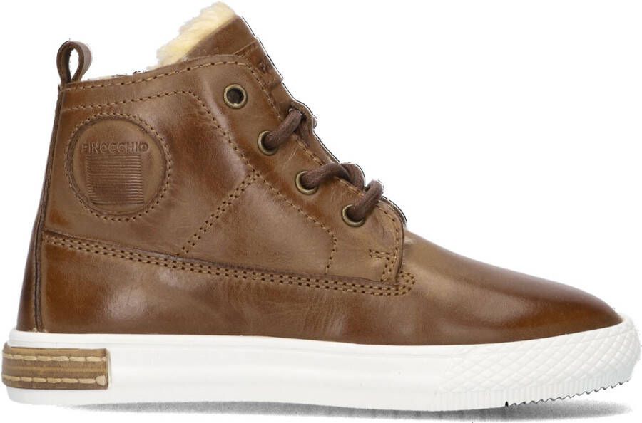 Pinocchio Bruine Hoge Sneaker P2851