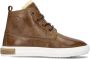 Pinocchio P2851 Hoge sneakers Leren Sneaker Jongens Kids Bruin - Thumbnail 4