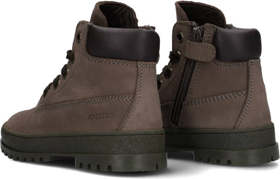 Pinocchio P1706 Veterboots Laarzen Met Veters Jongens Kids Groen Schoenen