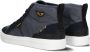 PME Legend Blauwe Leren High-Top Sneakers met Zwarte Accenten Blue Heren - Thumbnail 4