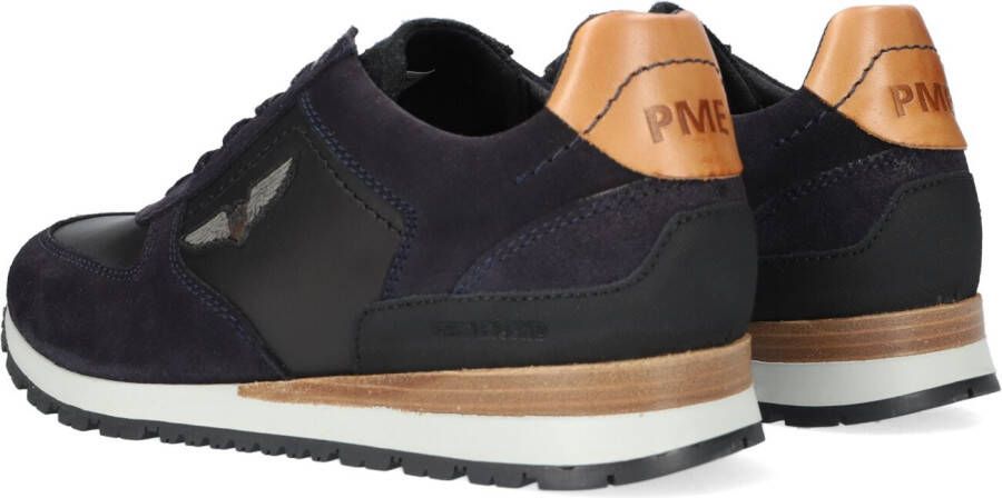 PME Legend Blauwe Lage Sneakers Lockplate