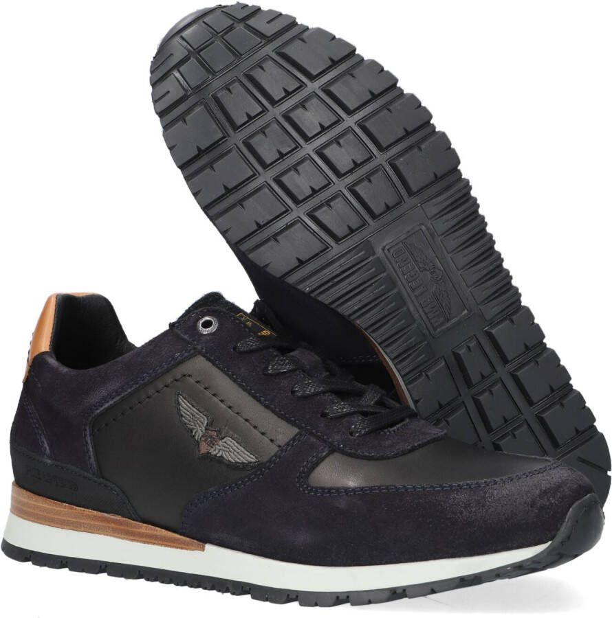 PME Legend Blauwe Lage Sneakers Lockplate