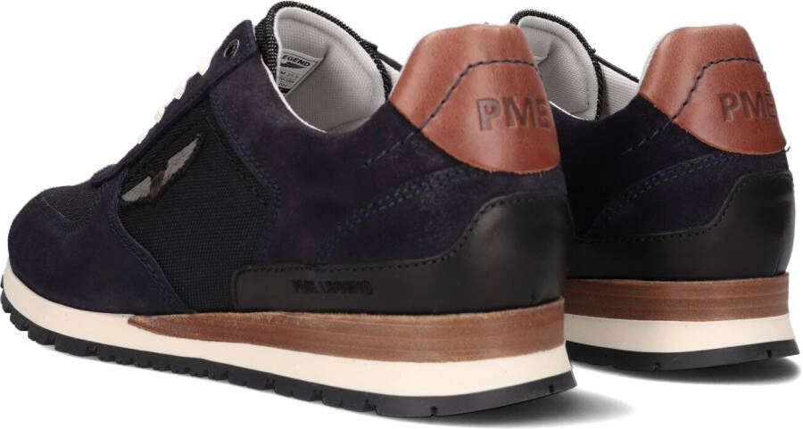 PME Legend Blauwe Lage Sneakers Lockplate