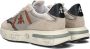 Premiata Elegante en Comfortabele Leren Sneakers Beige Dames - Thumbnail 4