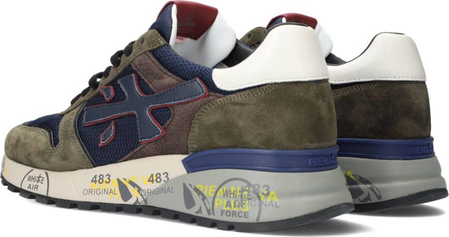 Premiata Blauwe Lage Sneakers Mick