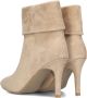 PS Poelman Clshn0069-03rpoe Enkellaarsjes Enkelboots met rits Dames Beige - Thumbnail 3