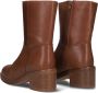 PS Poelman Linus Enkelboots Enkellaarsjes Dames Bruin - Thumbnail 4