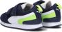 Puma R78 V Inf sneakers donkerblauw wit groen Jongens Meisjes Mesh Meerkleurig 22 - Thumbnail 7