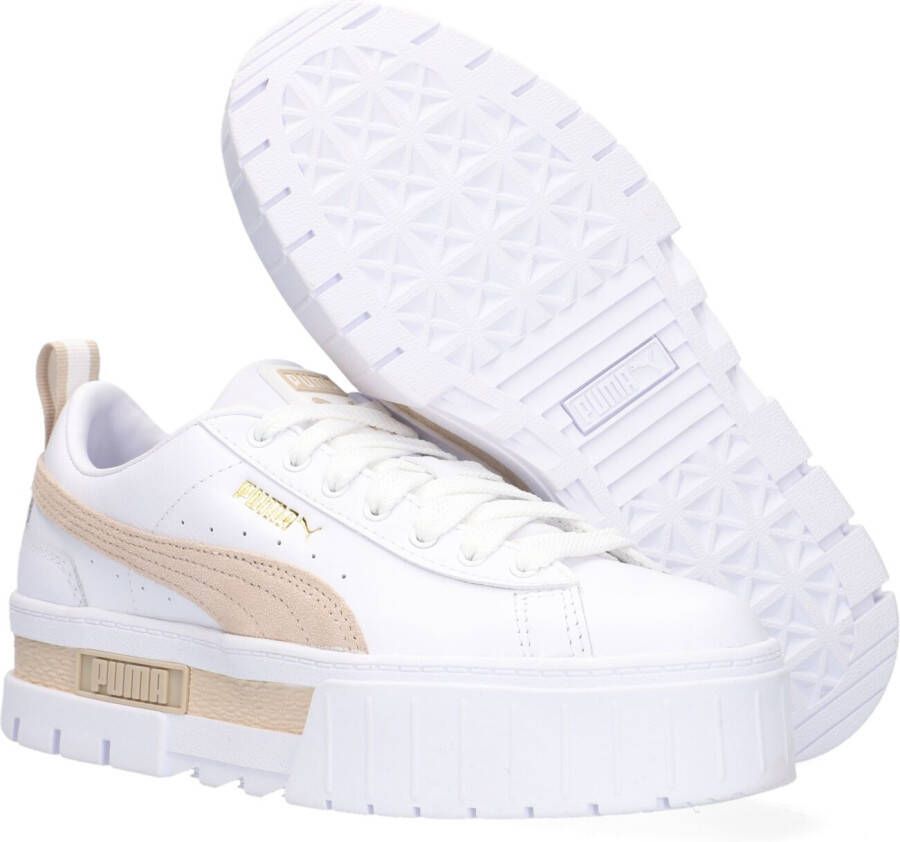 Puma Witte Lage Sneakers Mayze Lth Wn